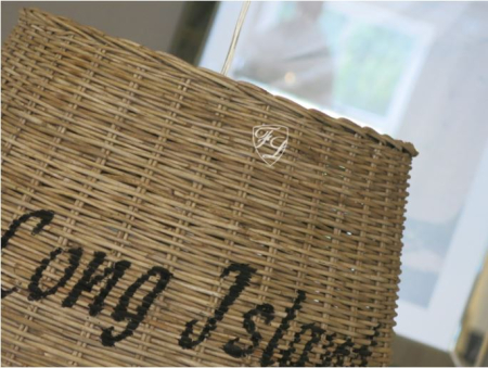 Preview: Lampenschirm Maritim Farnzösischer Landhausstil