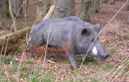 Preview: Wildschwein lebensgroß Figur Preview: Wildschwein Eber Sau Figur