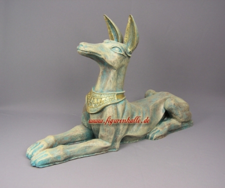 Egyptian jackal statue dog