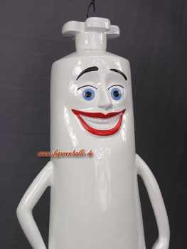 Preview: Weiß Tube mit Gesicht Werbefigur Preview: Werbefigur Tupe Ketchup