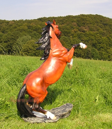 Preview: Wildpferd Mustang Dekofigur Preview: Pferde Statue Deko
