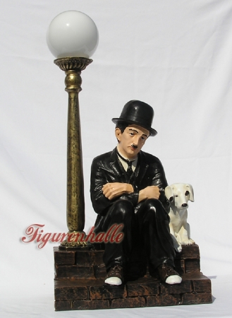 Charles Chaplin Statue Tischleuchte