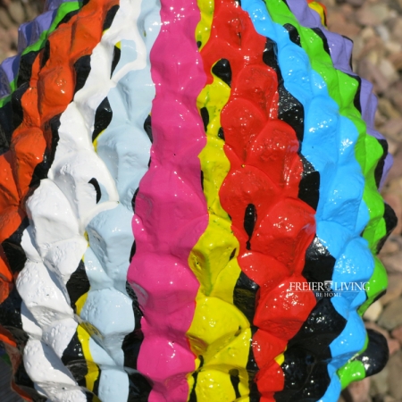 Preview: Pinienzapfen / Ahornzapfen Pop Art bunt Preview: Ahornzapfen Gartenfigur Pop Art