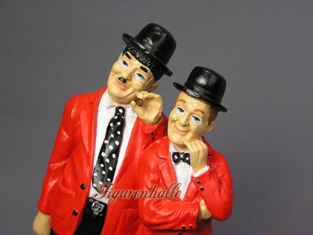 Preview: Dick & Doof stehend und roter Jacke Preview: Dick und Doof arm in arm Figur