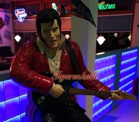 Preview: Rock 'N' Roller Figur mit roter Jacke Preview: Musiker für Gitarre als Figur