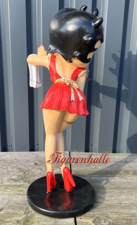Preview: Betty Boop Figur als Butler / Kelner rotes Kleid Preview: Diner Girl  Figur Betty Boop