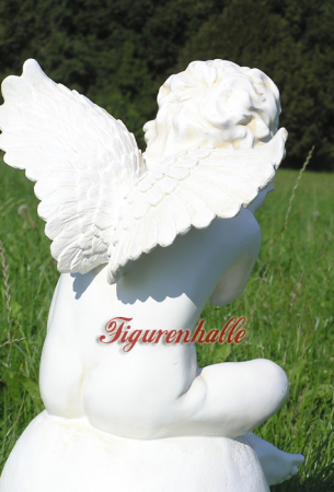 Preview: Romantischer Engel als Figur mit Handkuss Preview: Engelchen auf Kugel