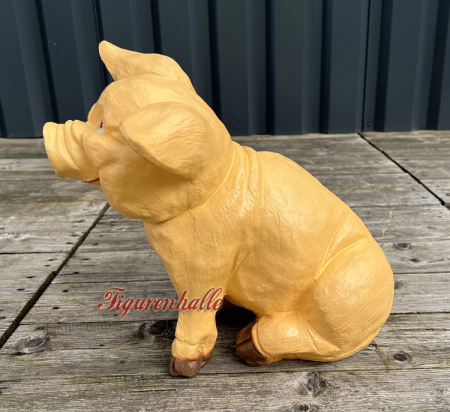 Lustiges Schwein als Dekofigur