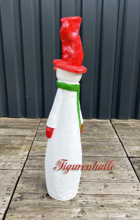 Funny snow statue