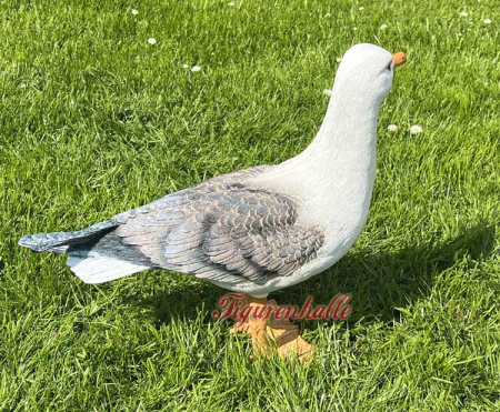 Preview: Möwe stehend als Dekofigur groß Preview: Möwen Dekoration Figuren Maritim