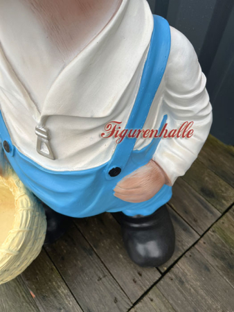 Preview: Robbe Seehund Gartenfigur mit Korb Preview: Seehund mit Korb Sylt Dekoration