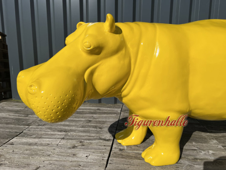 Giant hippo stand-up figure