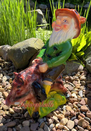 Gartenzwerg Jäger Förster Figur