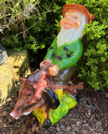 Gartenfigur Zwerg Schrebergarten Dekoration
