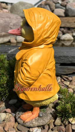 Preview: Witzige Ente mit Regenmantel als Figur Preview: Ente Aufstellfigur Sammlerfigur