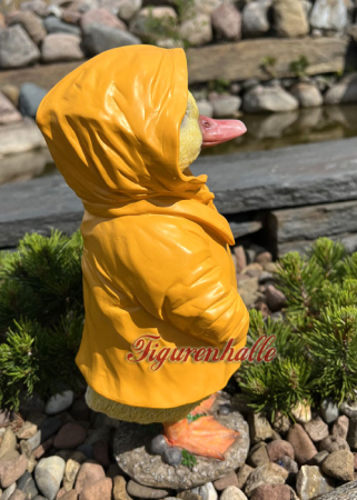 Preview: Witzige Ente mit Regenmantel als Figur Preview: Lustige Ente im Friesennerz