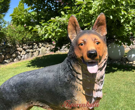 Preview: Schäferhund lebensgroß stehend "Emil" Preview: Schäferhund Aufstellfigur große lebensgröße