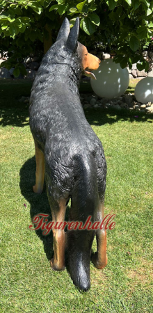 Preview: Schäferhund lebensgroß stehend "Emil" Preview: Schäferhund Gartenfiguren lebensecht