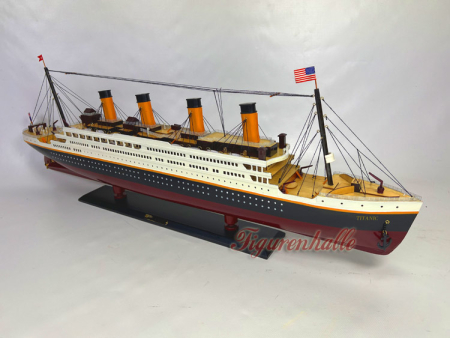 Preview: Modellschiff Titanic Modell Schiff Holz 101cm Maritime Dekoration Preview: Deko R.M.S Titanic Modellschiff Authentic Models Büro