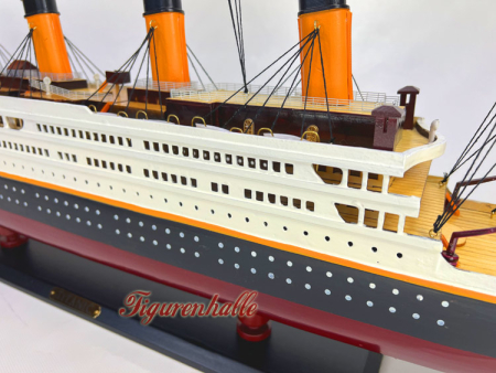 Preview: Modellschiff Titanic Modell Schiff Holz 101cm Maritime Dekoration Preview: R.M.S Titanic Dampfer Modell 1912 gesunken