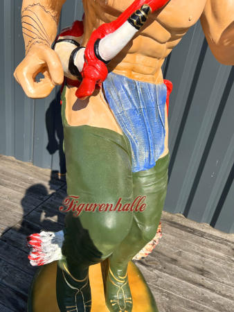 Lebensgroße Indianer Figur aus GFK