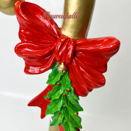 Preview: Zuckerstange mit Glöckchen Figur Winter