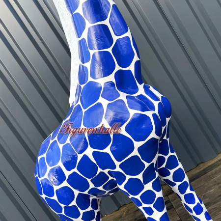 Preview: Türkiese Giraffe Pop Art Figur