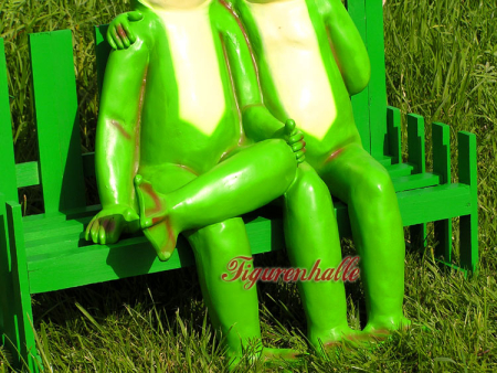 Preview: Lustige Frösche Garten Dekoration