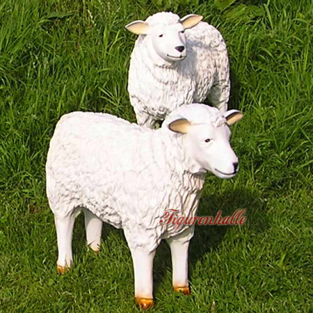 2er Schäfchen als Herde Figuren