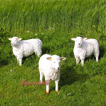 3er Schäfchen als Herde Figuren