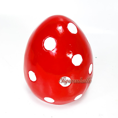 Großes Osterei in rot für Ihren garten