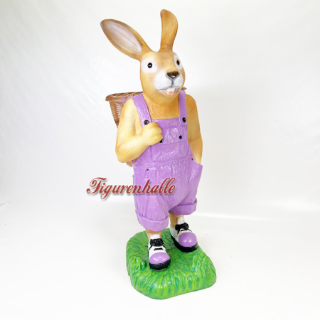 Bunter Osterhase als Figur und Statue zur Deko