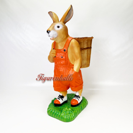 Bunter Osterhase als Figur und Statue zur Deko