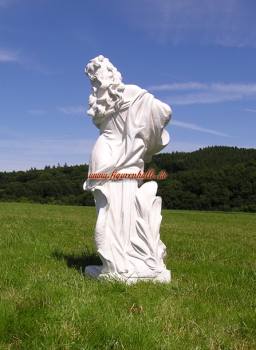 Preview: Gartenfigur weiß Frau mit Ampfohre Preview: Antik Gartenfigur