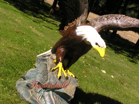 Preview: Adler Seeadler Weißkopfseeadler Figur Preview: lebensgroße Weißkopfadler Figur