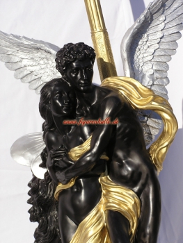 Preview: Barock Engel als romantische Stehlampe Figur Preview: Barock Stehleuchte
