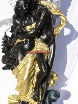 Preview: Barock Engel als romantische Stehlampe Figur Preview: Romantischer Engel