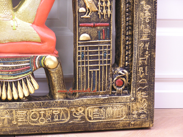Figurenhalle - Ägyptisches Wandbild Ornament Maat Deko
