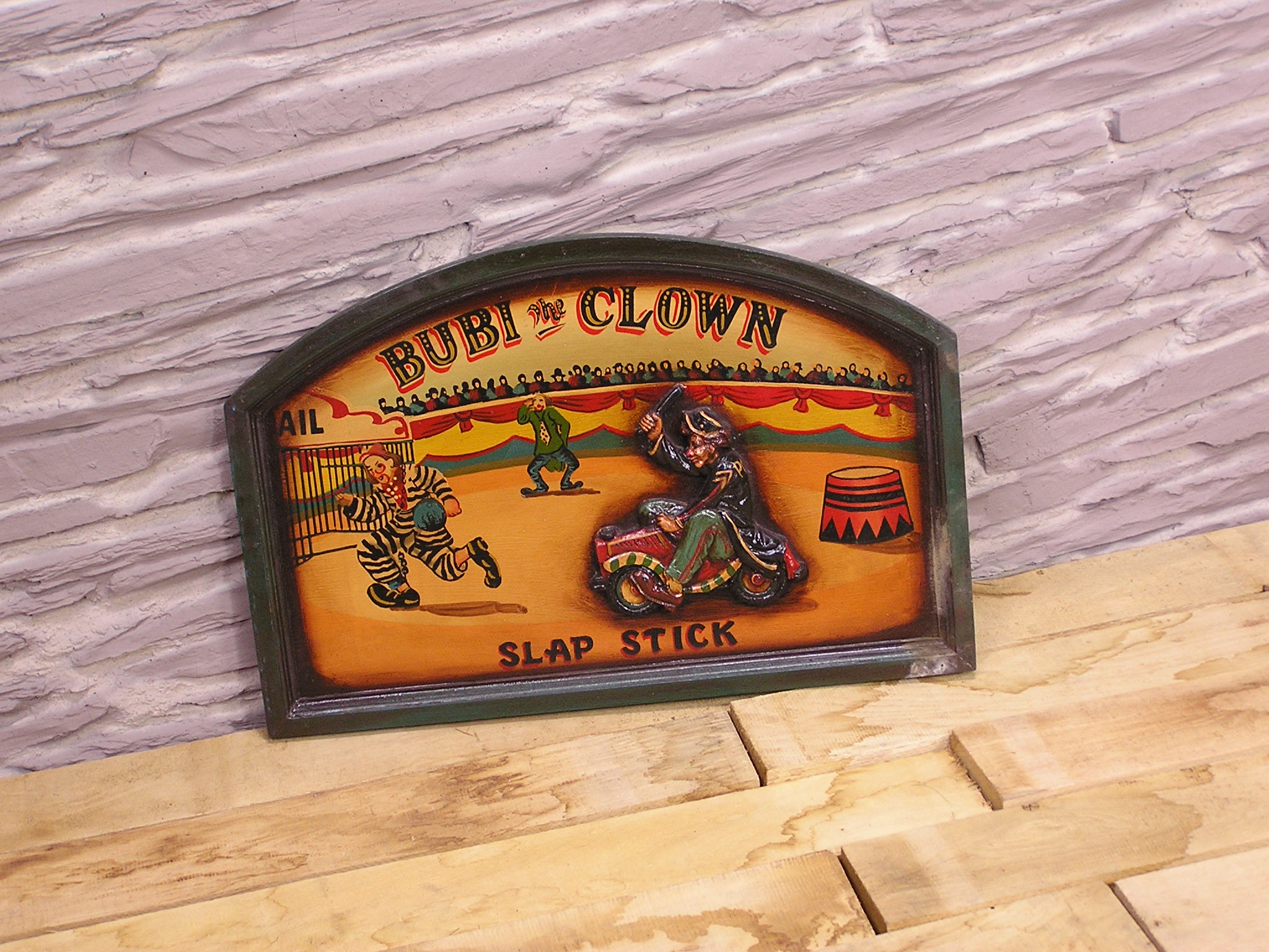 Figurenhalle - Holzschild Antik Deko Nostalgie Dekoration Kneipe Lockal