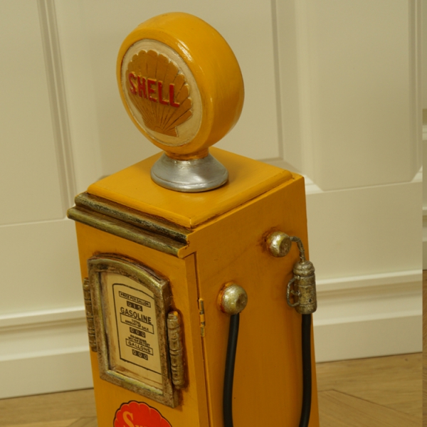 Retro petrol pump CD stand