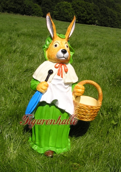 Osterhase mit Eier Korb