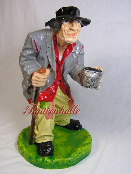 Begging man as antique figure