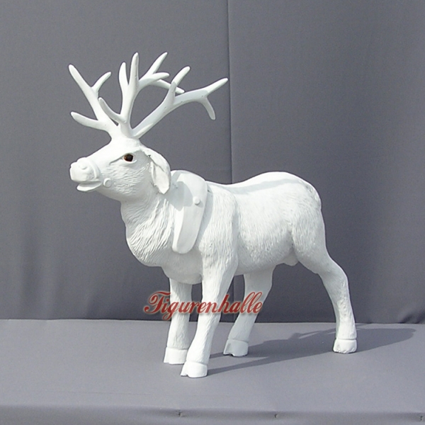 Weißer Hirsch Weihnachts Außendekoration