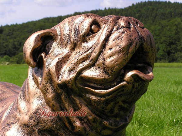 Aufstellfigur Englische Bulldogge Garten