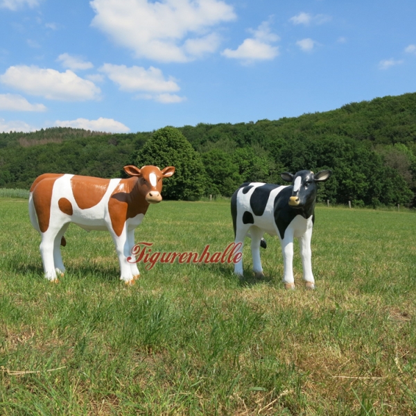 Aufstellfigur Kalb als Werbung