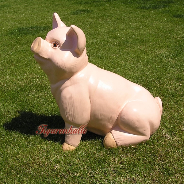 Stand-up figure pink pig