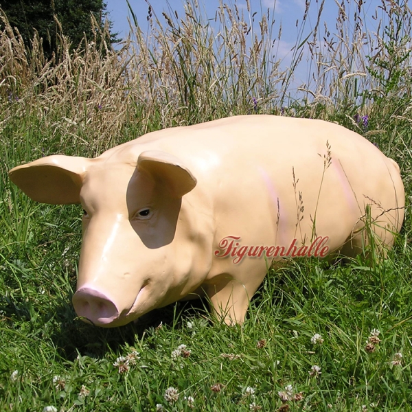 Schwein lebensgroß Figur