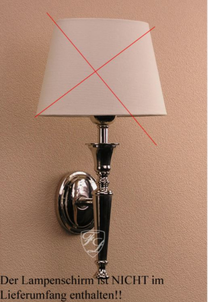 Klassische Wandleuchte oder Lampenfuß