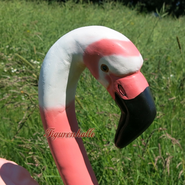 Lebensgroßer Flamingo Figur