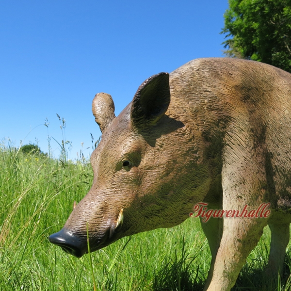 lebensgroßes Wildschwein Georg